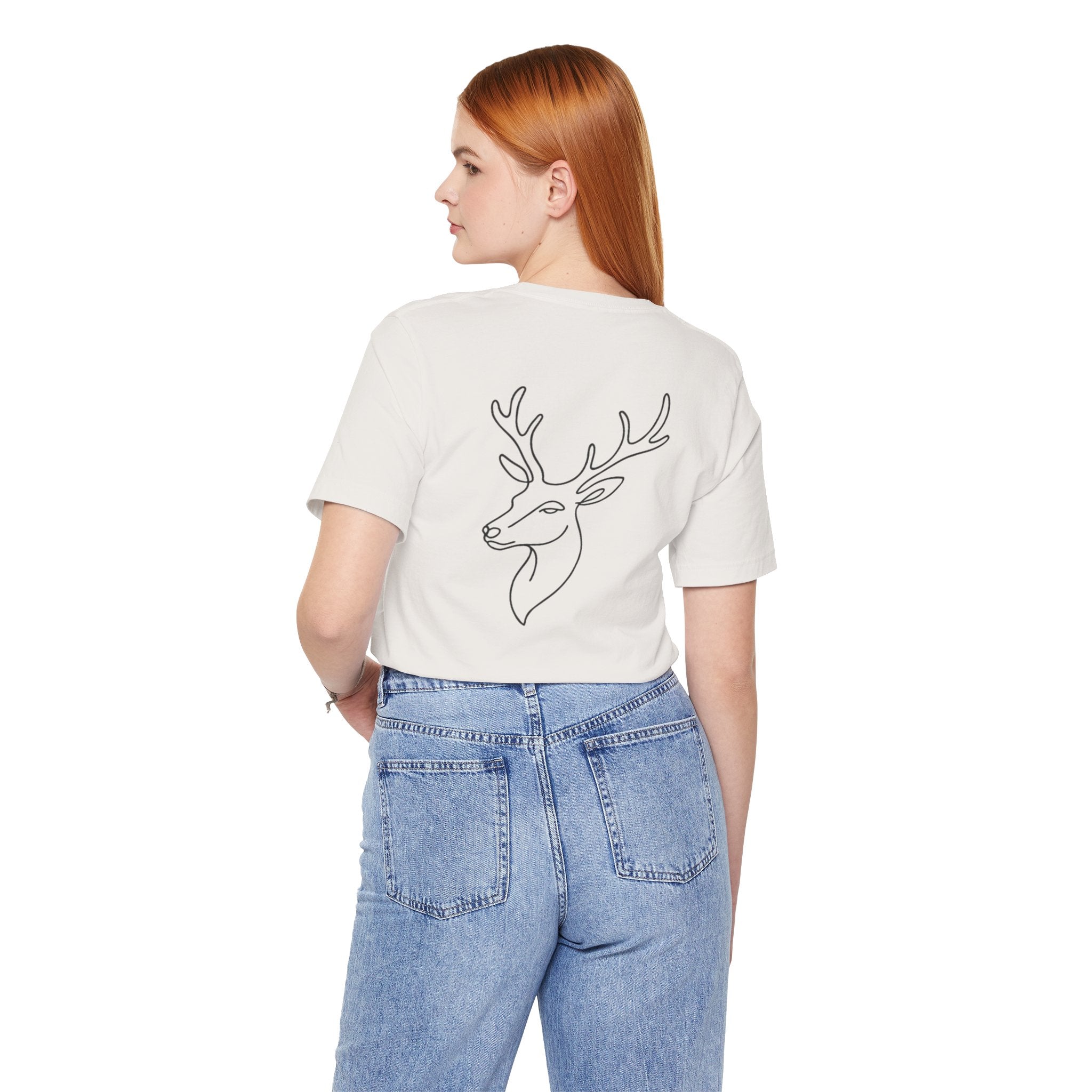 Reindeer handwritten Short Sleeve Tee